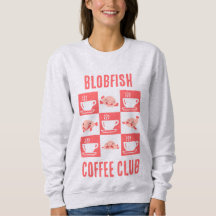 BLOBFISH COFFEE CLUB Diversión Personalizado Texto