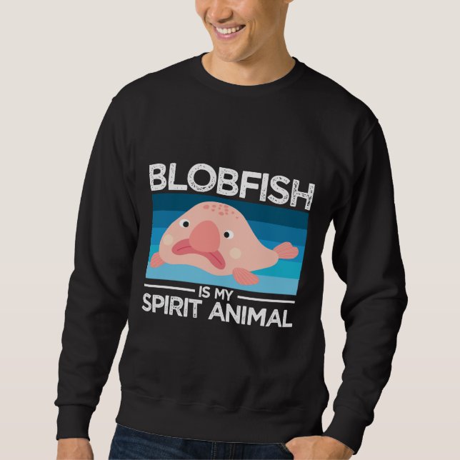 Sudadera Blobfish es mi Espíritu Animal Favorito Blobfish (Anverso)