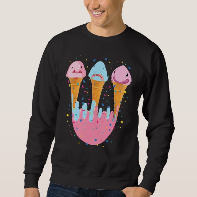 Sudadera Blobfish Ice Cream Ugly Blob Fish (Anverso)
