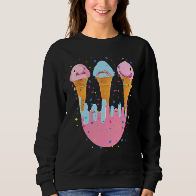 Sudadera Blobfish Ice Cream Ugly Blob Fish (Anverso)