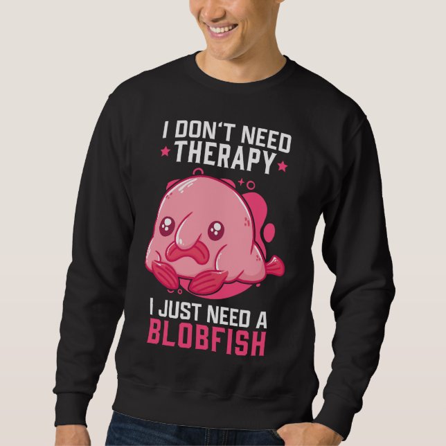 Sudadera Blobfish No Therape Meme Ugly Blobfish (Anverso)