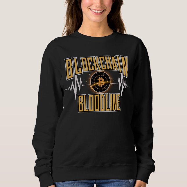 Sudadera Blockchain Bloodline™ Quieto Power Crypto Architec (Anverso)