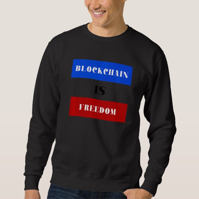 Sudadera Blockchain es libertad (Anverso)