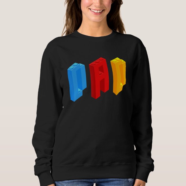Sudadera Blocks Master Dad Brick Builder Guay Builder Dad (Anverso)