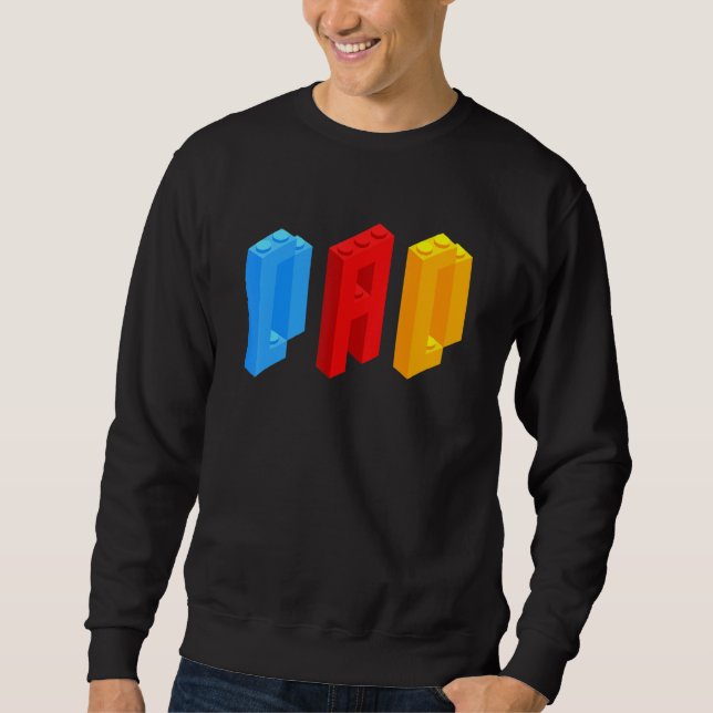 Sudadera Blocks Master Dad Brick Builder Guay Builder Dad (Anverso)