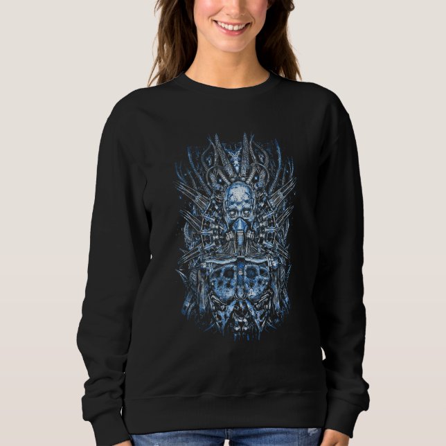 Sudadera Bloodboy  Horror Illustration  Dark  CyBorg  SciFi (Anverso)