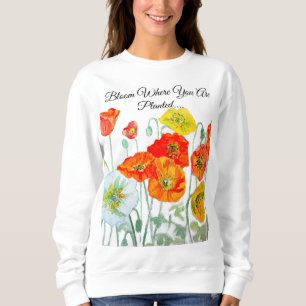 Sudadera Bloom De Adormidera Roja naranja Donde Se Plantan