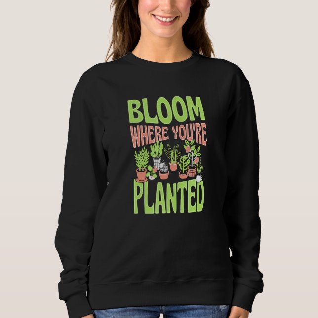 Sudadera Bloom Donde Se Plantan Jardín De Zen De Estilo Mod (Anverso)
