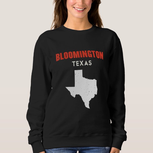 Sudadera Bloomington Texas USA State America Travel Texas (Anverso)