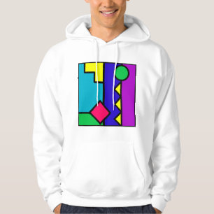 Sudadera Bloque retro del color 80s