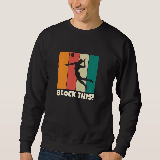 Sudadera Bloquear Esto Para Voleibol Adolescente De Voleibo (Anverso)