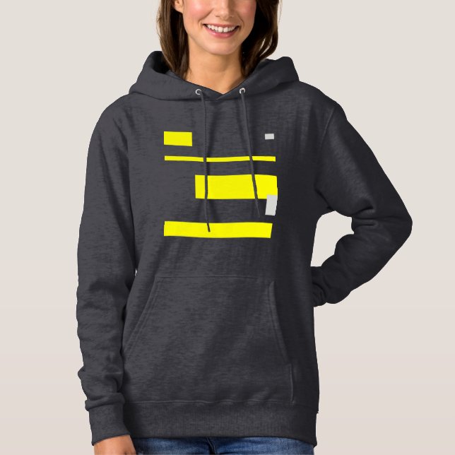 Sudadera Bloques de gris amarillo abstran arte (Anverso)