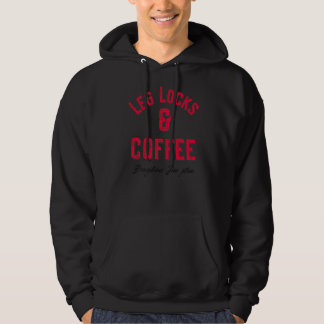 Sudadera Bloques de pierna y café Jiu Jitsu Bjj White