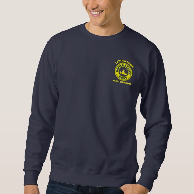 Sudadera Blue Anchor barco capitán barco marino verano (Anverso)