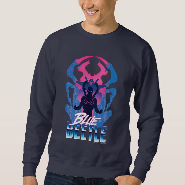 Sudadera Blue Beetle Retrowave vs Graphic (Anverso)