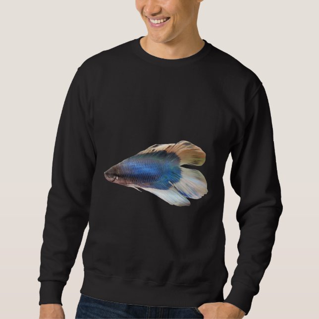 Sudadera Blue Betta Fish (Anverso)