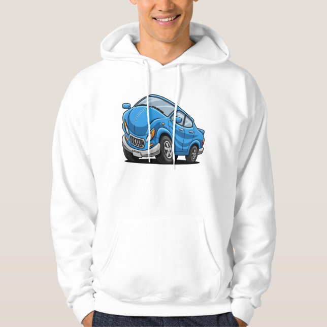 Sudadera Blue Cartoon Car (Anverso)