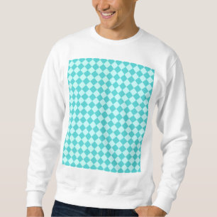 Sudadera Blue Combination Diamond Pattern by Shirley Taylor