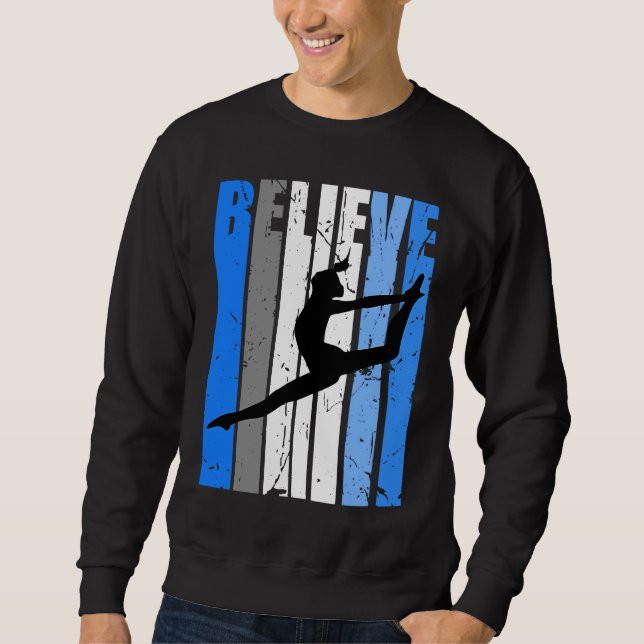 Sudadera Blue Dance Team Believe Motivating Dancer Dancing  (Anverso)