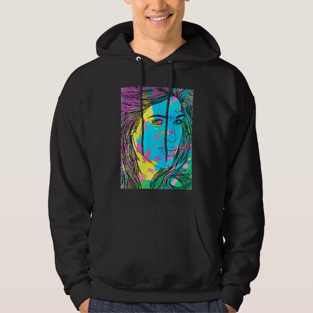 SUDADERA BLUE DIVING GIRL (Anverso)