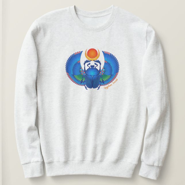 Sudadera Blue Egyptian Scarab Sweshirt (Anverso del diseño)