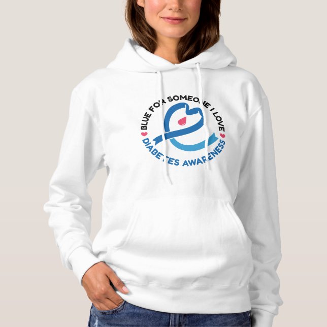 Sudadera Blue for Someone I Love – Diabetes Awareness (Anverso)