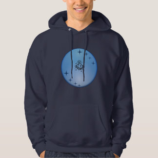 Sudadera Blue Galaxy Astronaut Hoodie – Modern Space Graphi