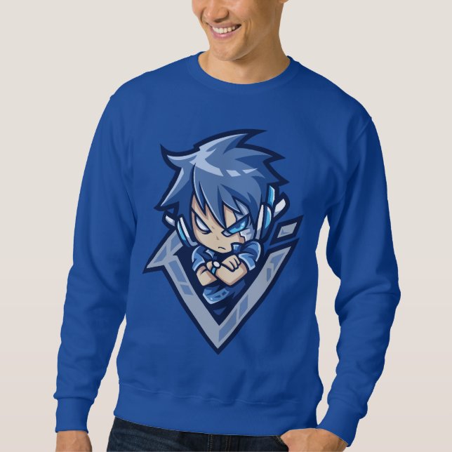 Sudadera Blue hair boy (Anverso)