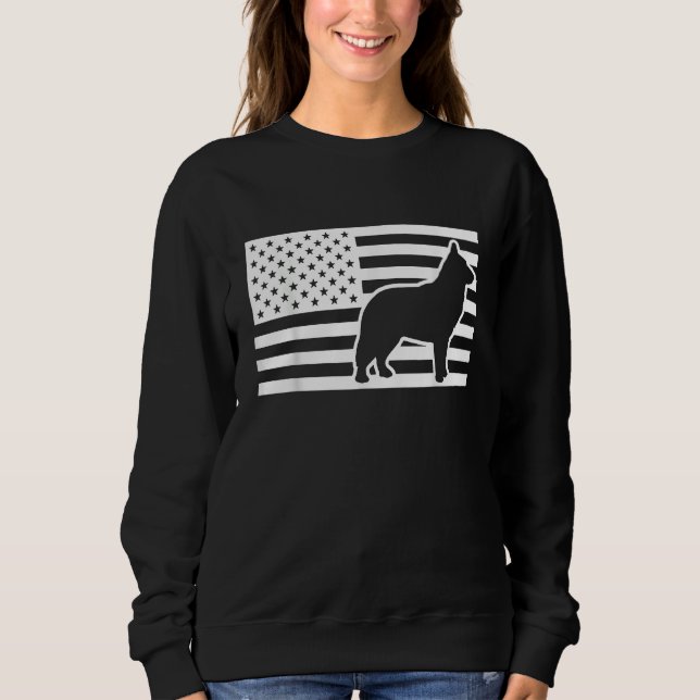 Sudadera Blue Heeler USA Flag (Anverso)
