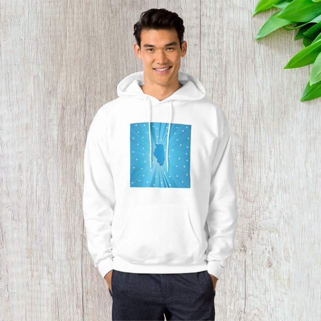 Sudadera Blue Illinois Mens Hoodie (Subido por el creador)