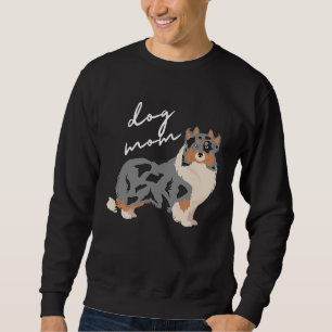 Sudadera Blue Merle White & Tan Shetland Sheepdog Dog Mom
