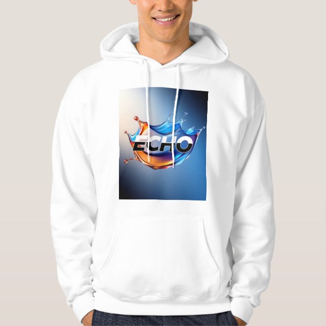 Sudadera Blue Modern Gene Suno Camiseta simple con capucha (Anverso)