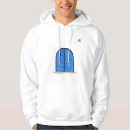 Sudadera Blue Moroccan Door – Cozy Hoodie