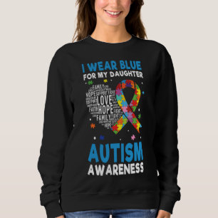 Sudadera Blue My Daughter Especial Puzzle Autism Awareness