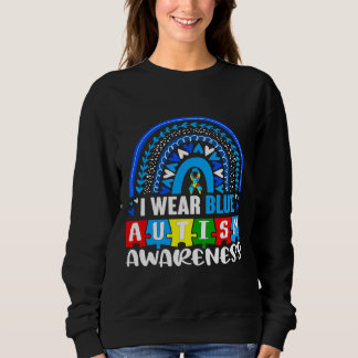 Sudadera Blue Rainbow Color Autism Awareness Mes