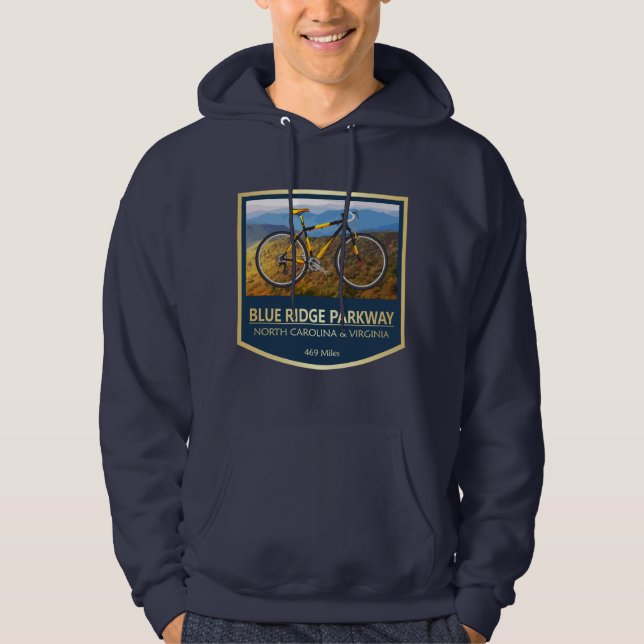 Sudadera Blue Ridge Parkway (bicicleta2) (Anverso)