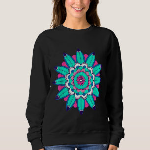 Sudadera Blue Surf Mandala Círculo Yoga Espiritual
