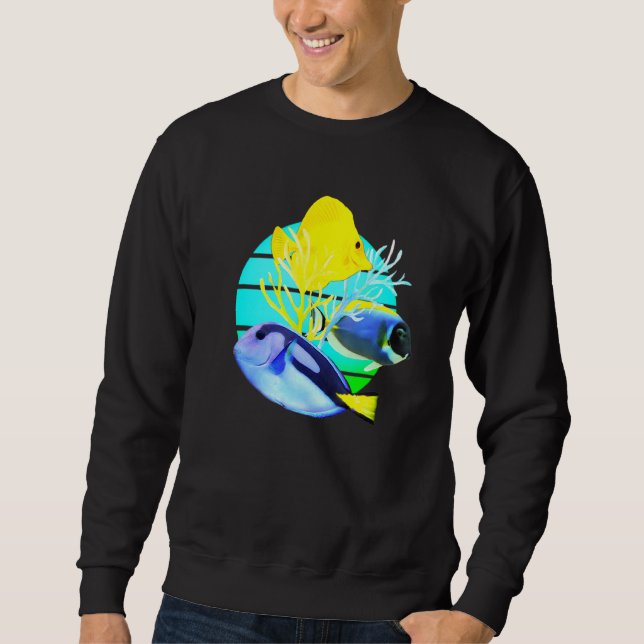 Sudadera Blue Tang Yellow Tangs Reef Fish Tank Saltwater Aq (Anverso)