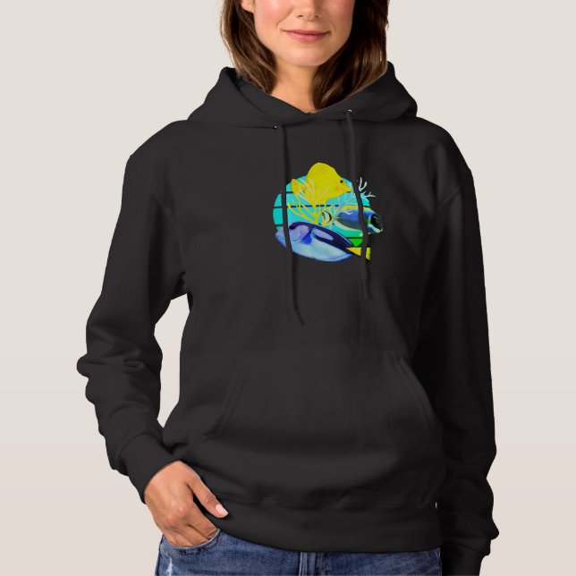Sudadera Blue Tang Yellow Tangs Reef Fish Tank Saltwater Aq (Anverso)