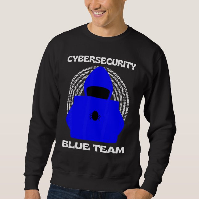 Sudadera Blue Team Cybersecurity Hacking Ethical Hacker Gee (Anverso)
