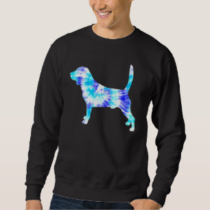 Sudadera Blue Tie Dye Beagle Dog Hippie Peace Animal Men