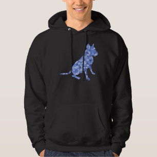 Sudadera Blue Tones Sitting Pit Bulldog Raza Scoop