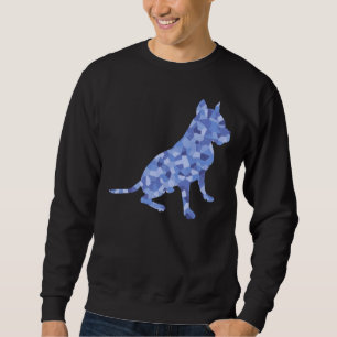 Sudadera Blue Tones Sitting Pit Bulldog Raza Scoop