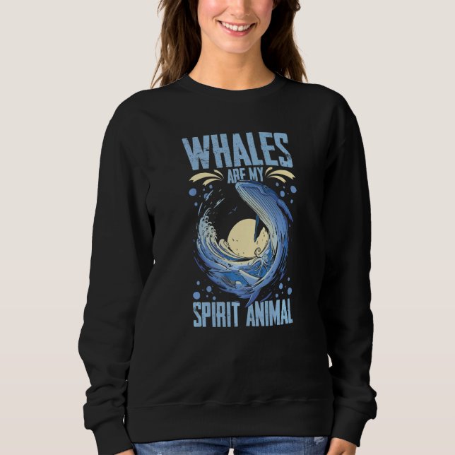 Sudadera Blue Whale Tail Humpback Whales Quotes Right Anima (Anverso)