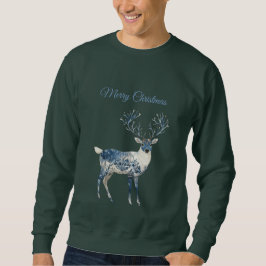 Sudadera Blue White Chic Deer