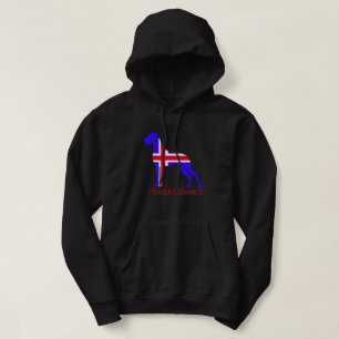 Sudadera Blue white Great Dane Hoodie