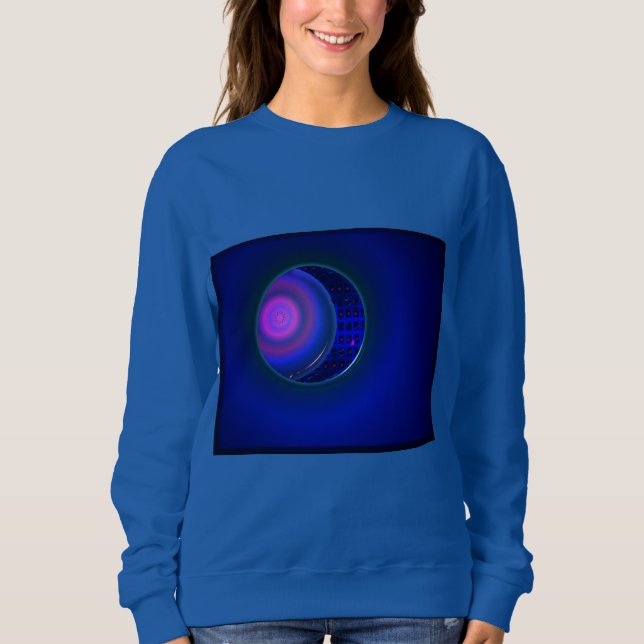 Sudadera Blue Woman's Purple Sphere Sweatshirt (Anverso)