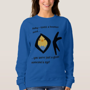 Sudadera Blue Women's Basic Sweatshirt Boomeranged