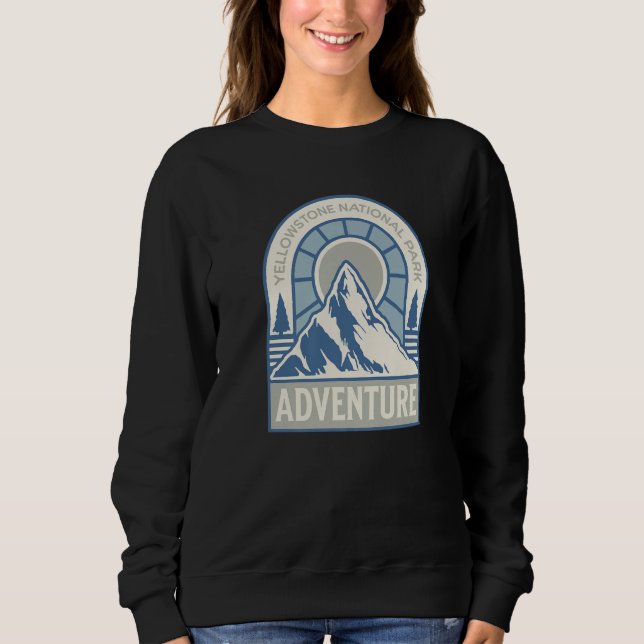 Sudadera Blue Yellowstone National Park Wyoming Montana Ida (Anverso)