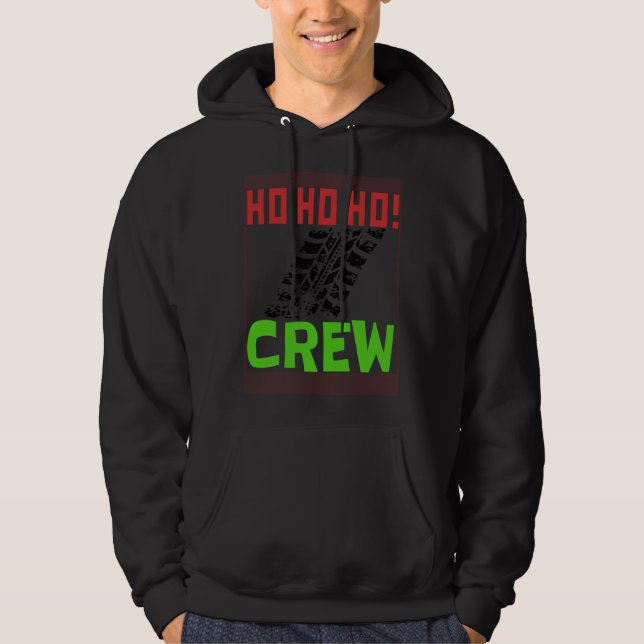Sudadera BMX Bicycle Mountain Offroad Ho Ho Ho Crew Santa (Anverso)